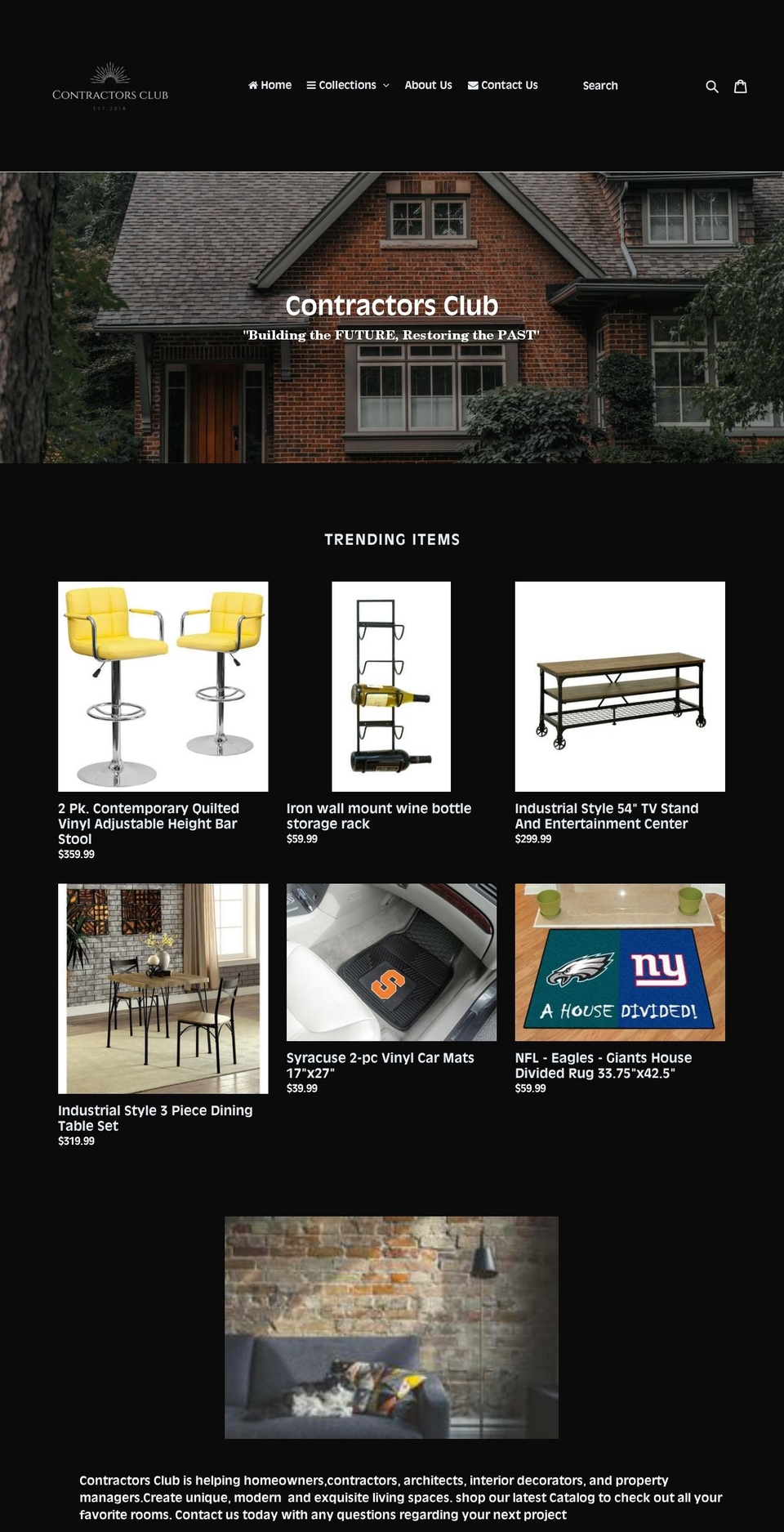 contractorsclub.net shopify website screenshot
