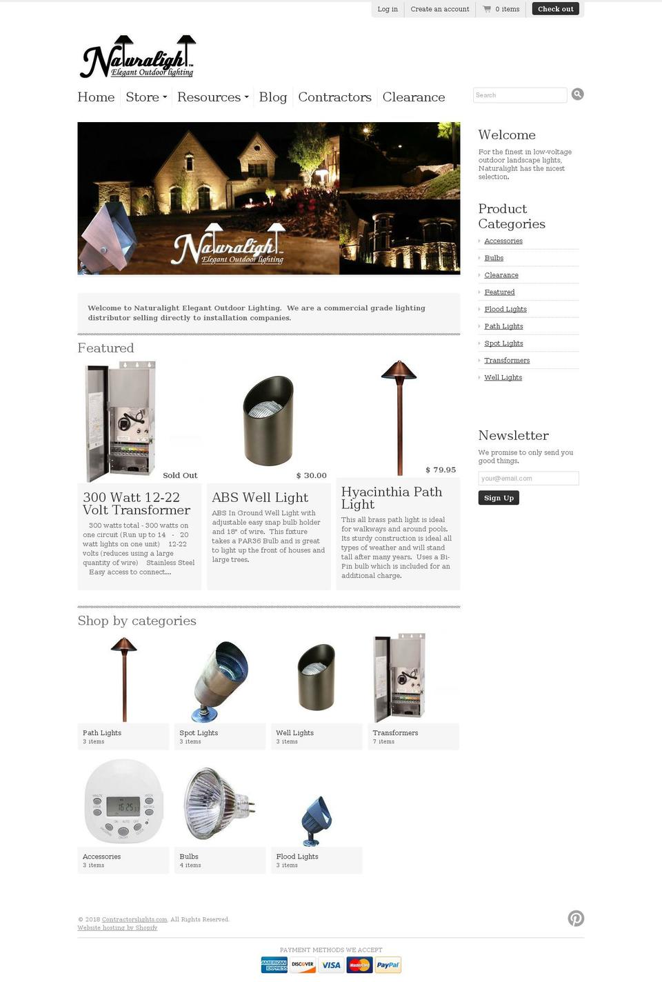 contractorslights.com shopify website screenshot