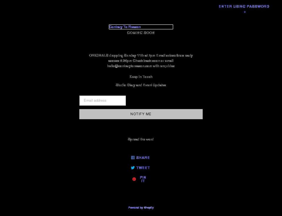 contrarytoreason.com shopify website screenshot