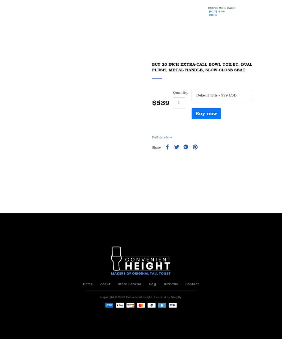 convenient-height.myshopify.com — Shopify storefront screenshot