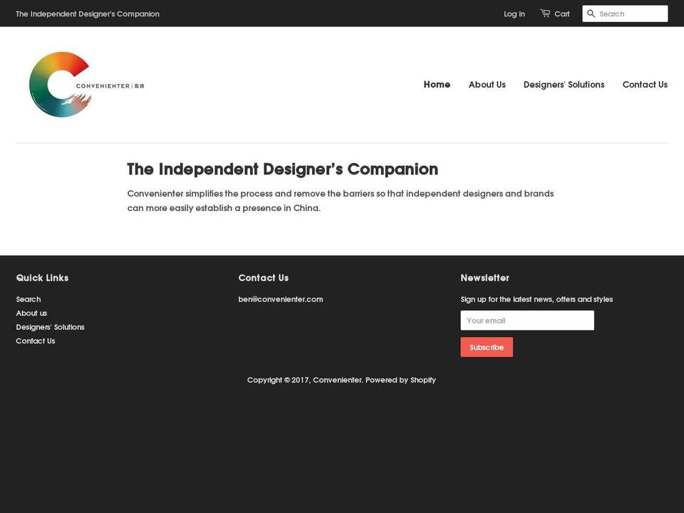 convenienter.com shopify website screenshot