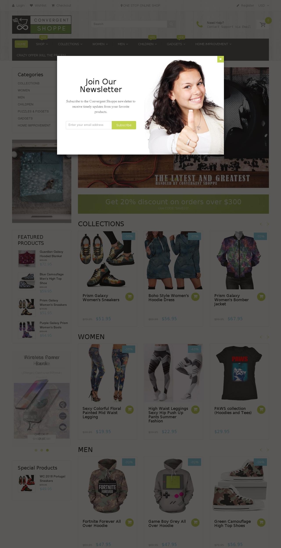 Handy Shopify theme site example convergentshoppe.com