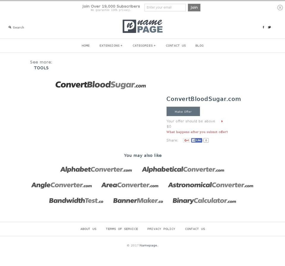 convertbloodsugar.com shopify website screenshot