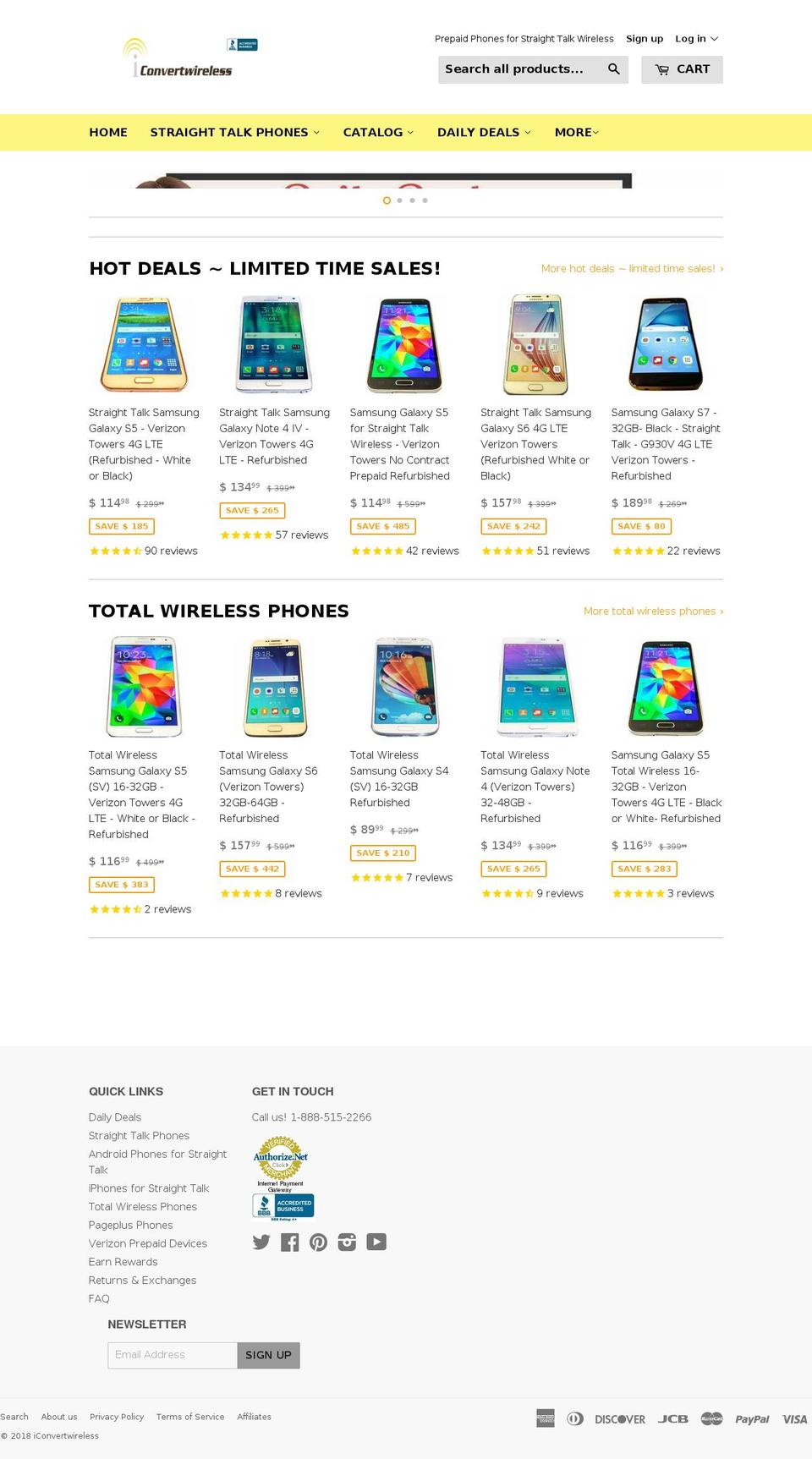 convertwireless.com — Shopify storefront screenshot