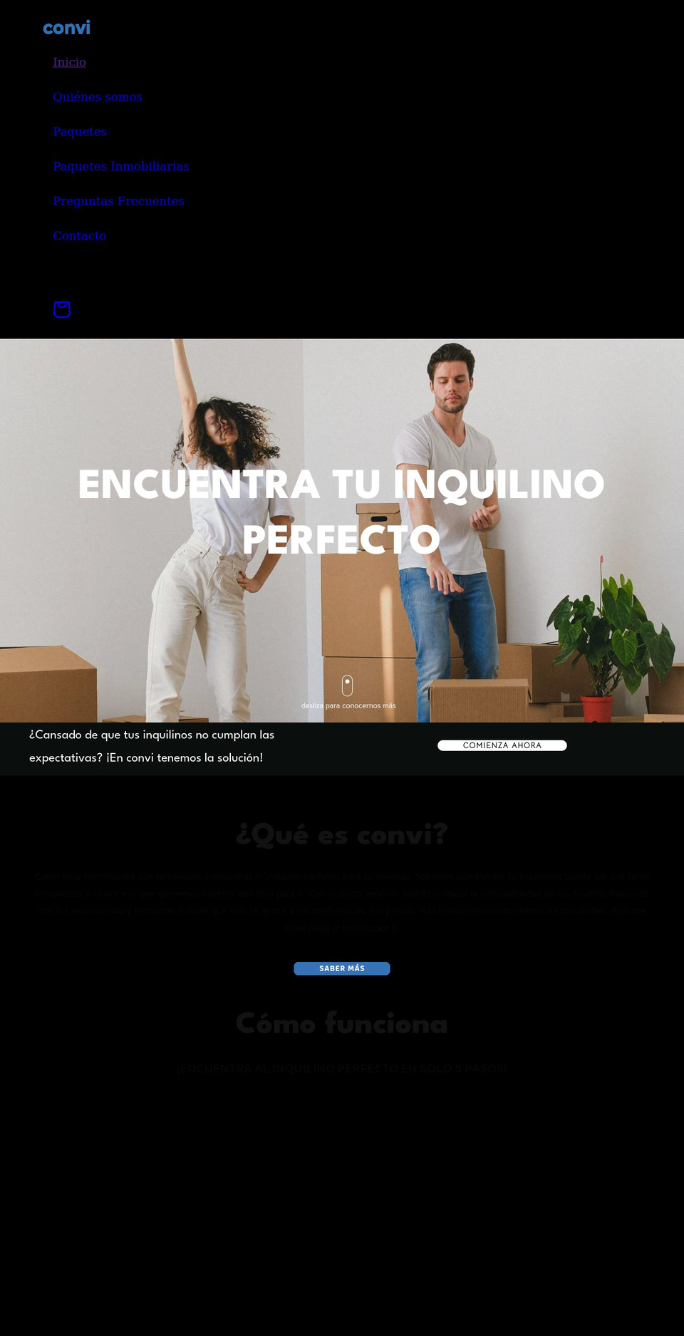 convi.es shopify website screenshot