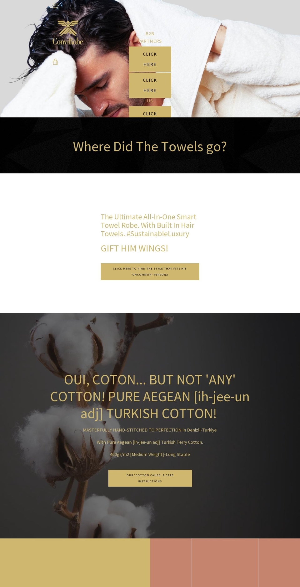 TCB Shopify theme site example convirobe.com
