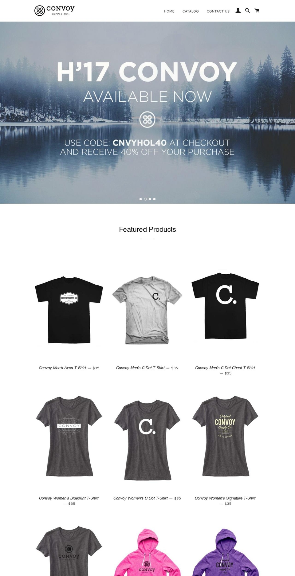 convoysupplyco.com shopify website screenshot