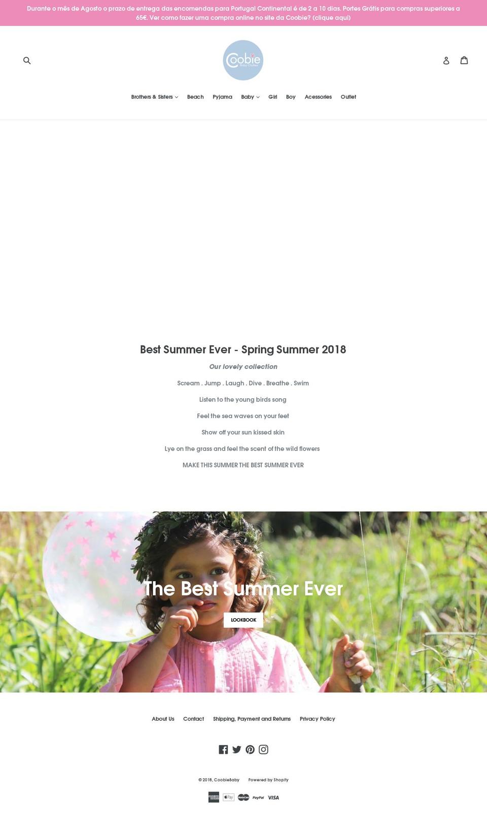 coobiebaby.com shopify website screenshot