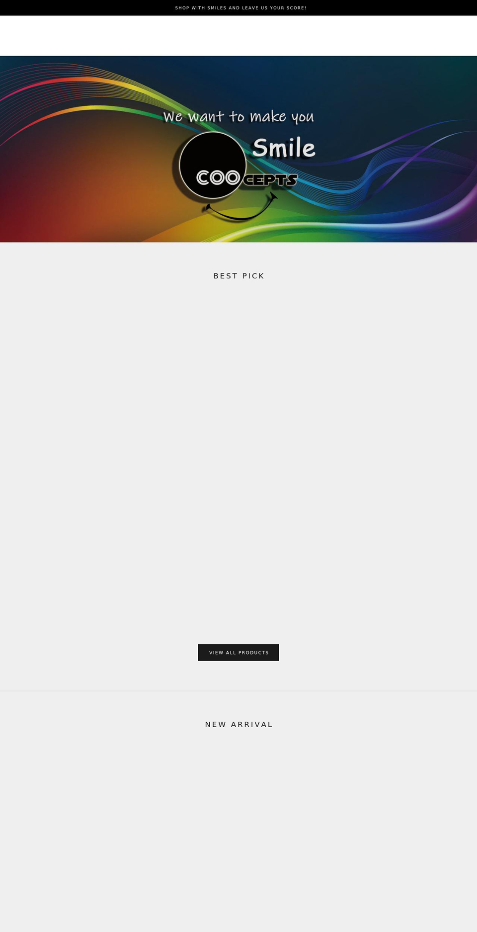 coocepts.com shopify website screenshot