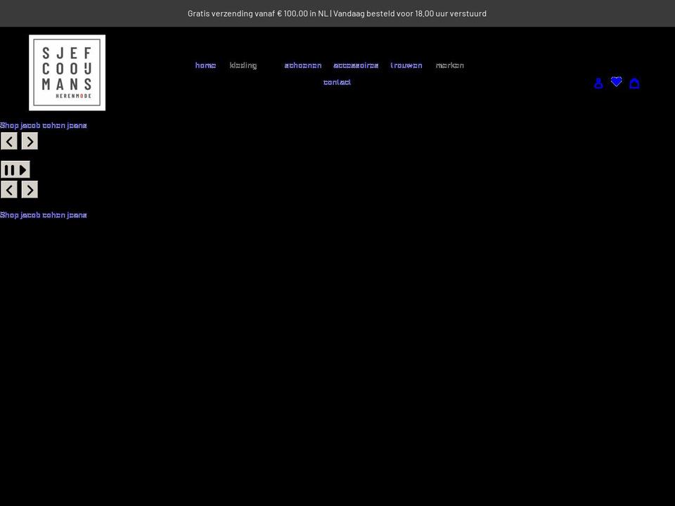 cooijmansherenmode.nl shopify website screenshot