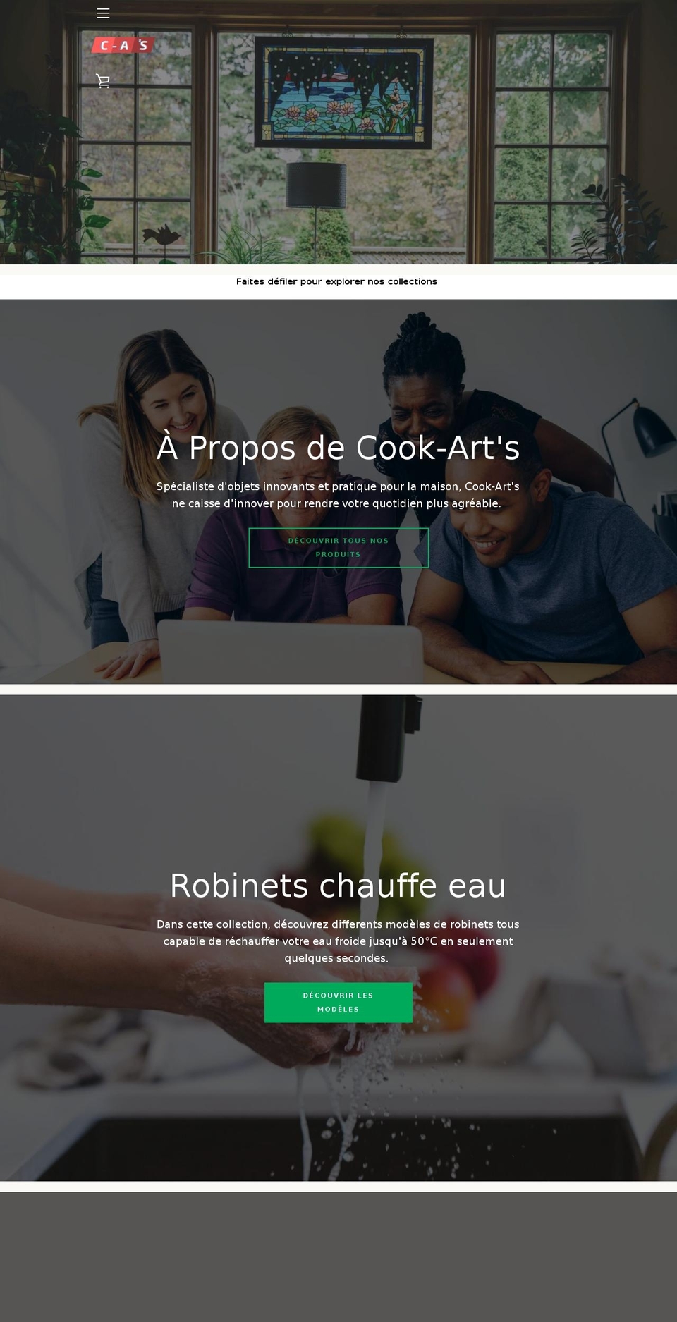 Copy of Narrative Shopify theme site example cook-arts.com