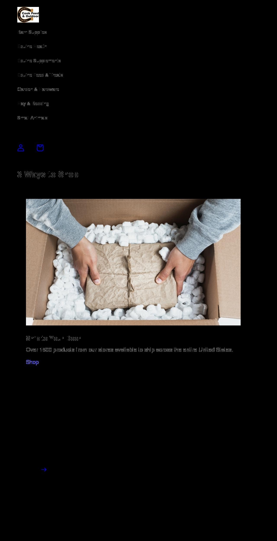 cook-feed-outdoor.myshopify.com shopify website screenshot