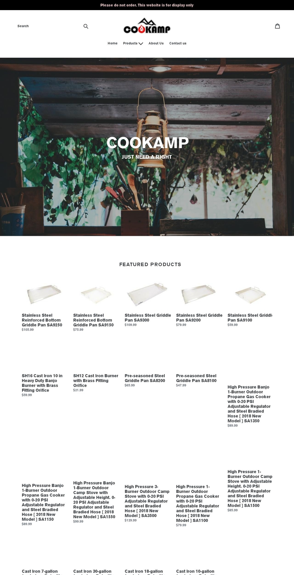 cookamp.com — Shopify storefront screenshot