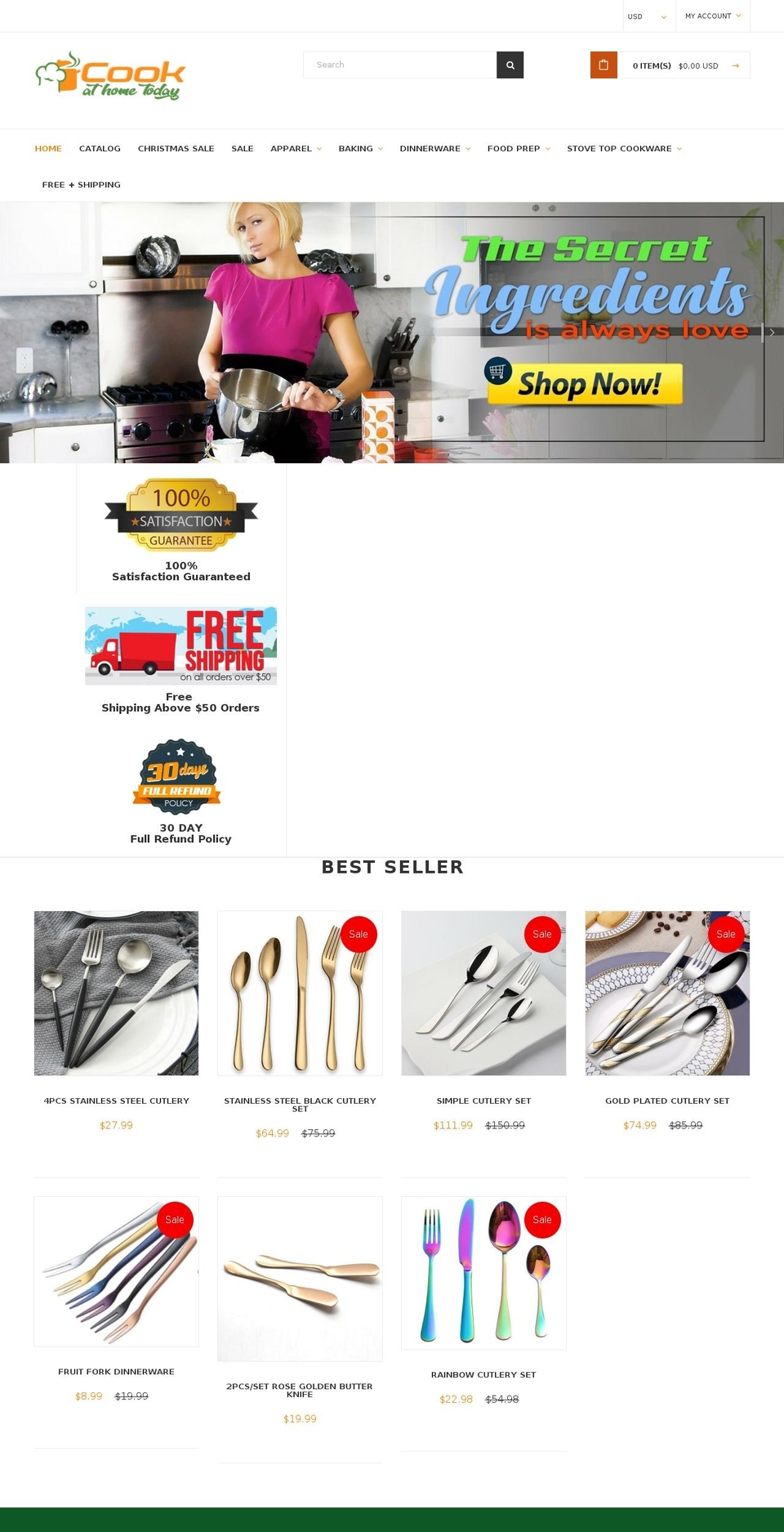 EcomClub Shopify theme site example cookathometoday.com