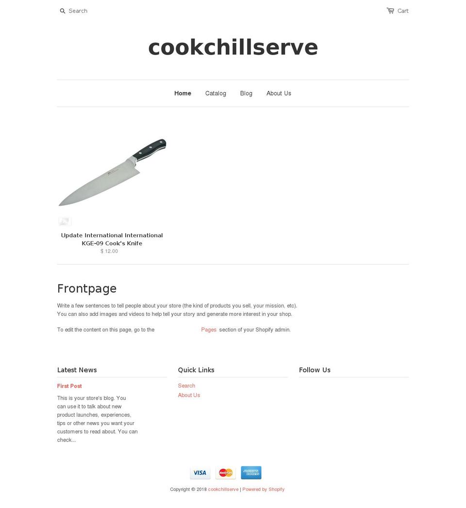 cookchillserve.com shopify website screenshot