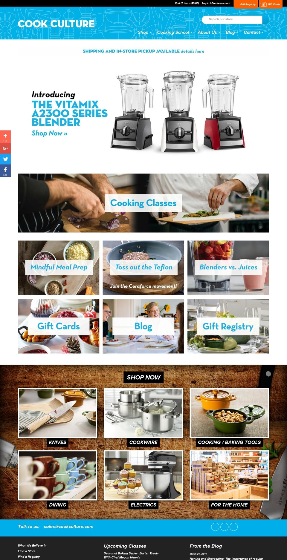 warehouse Shopify theme site example cookculture.com