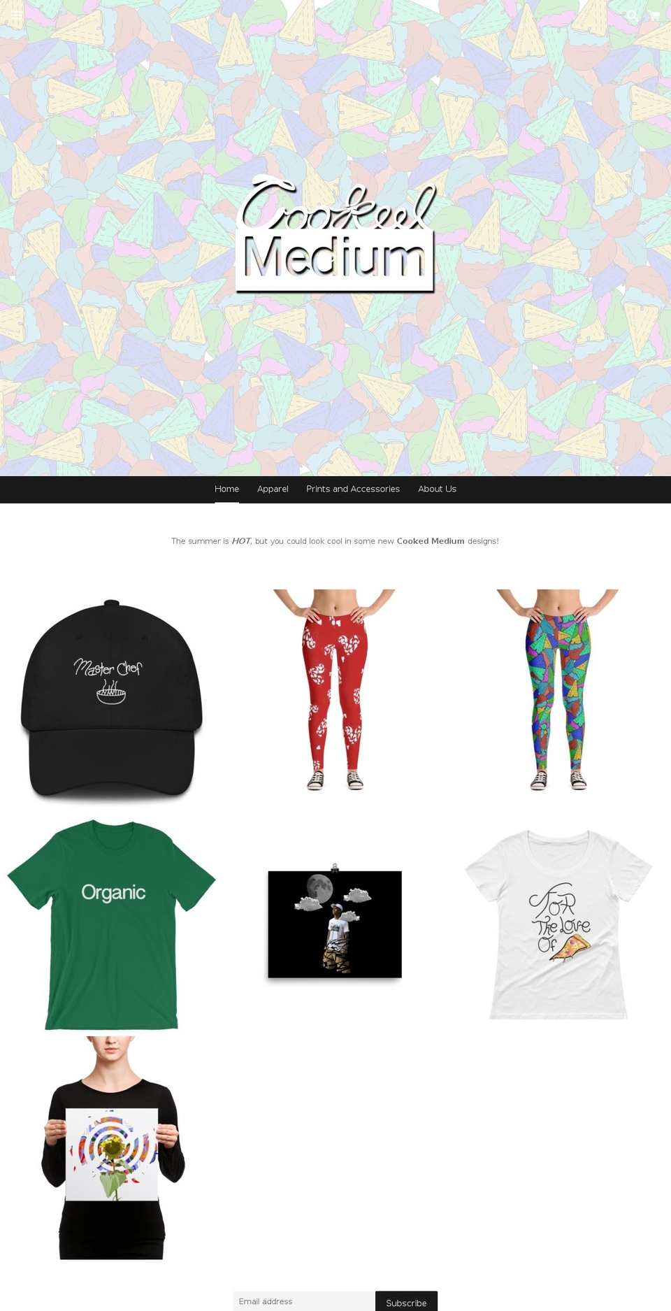 cookedmedium.com — Shopify storefront screenshot