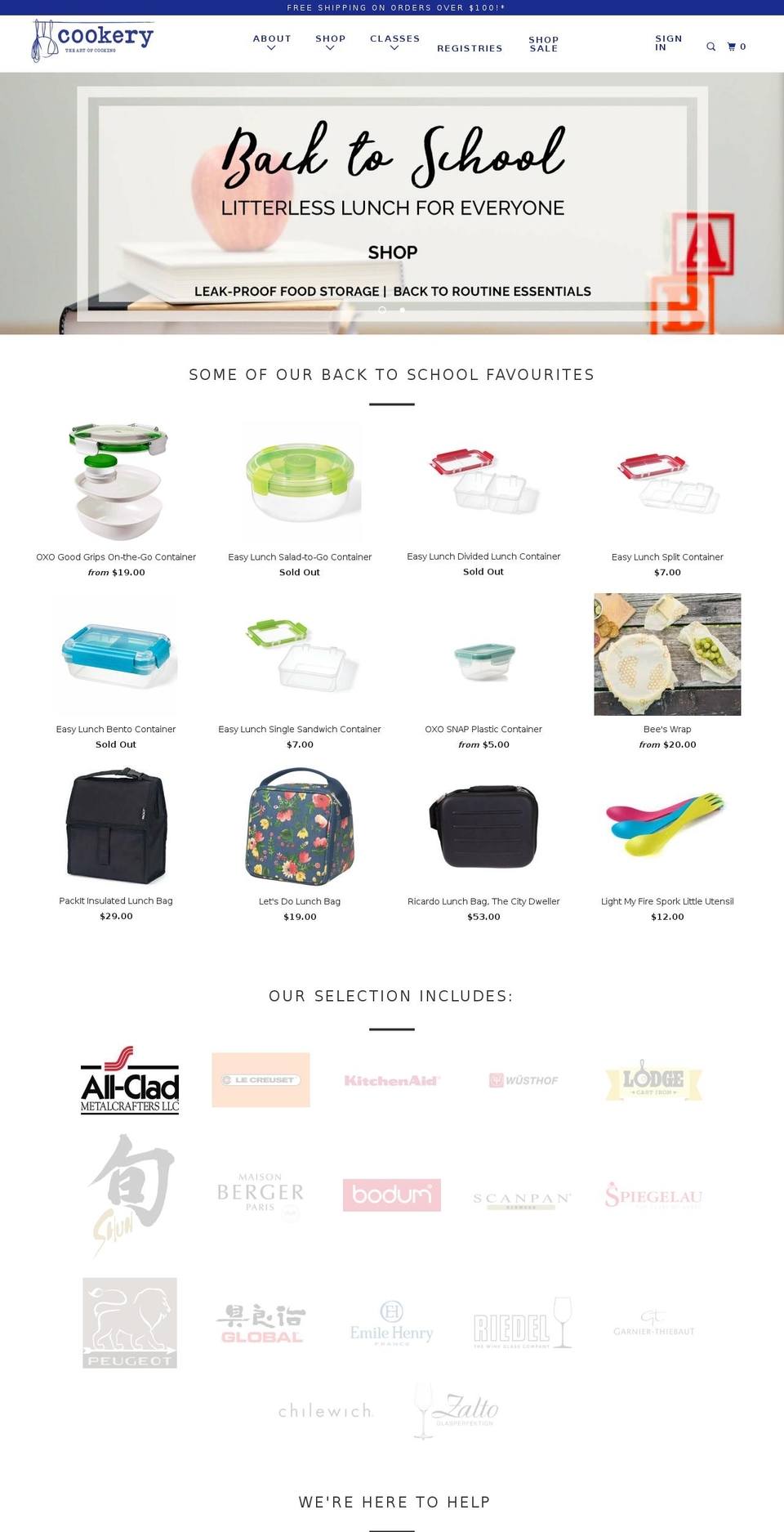 cookery-store.com — Shopify storefront screenshot