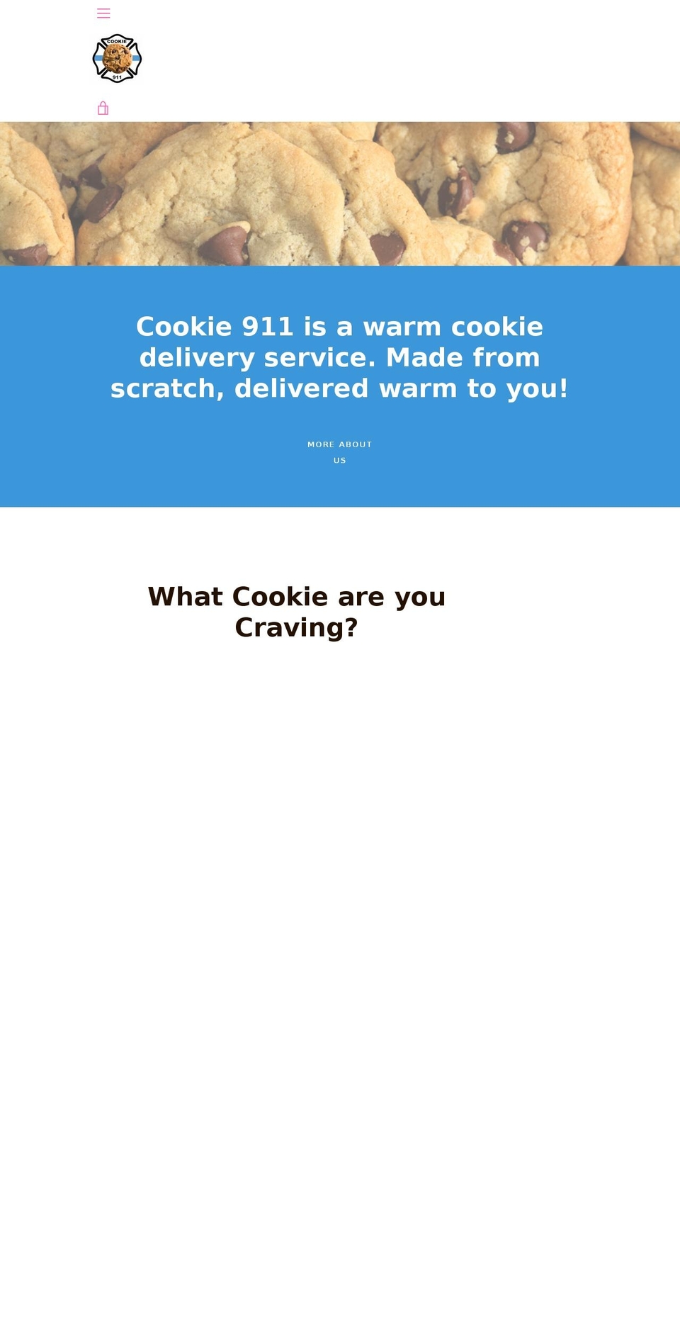 cookie911delivers.com — Shopify storefront screenshot