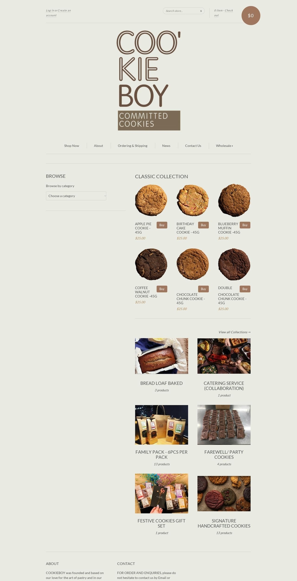 cookieboy.com.hk shopify website screenshot