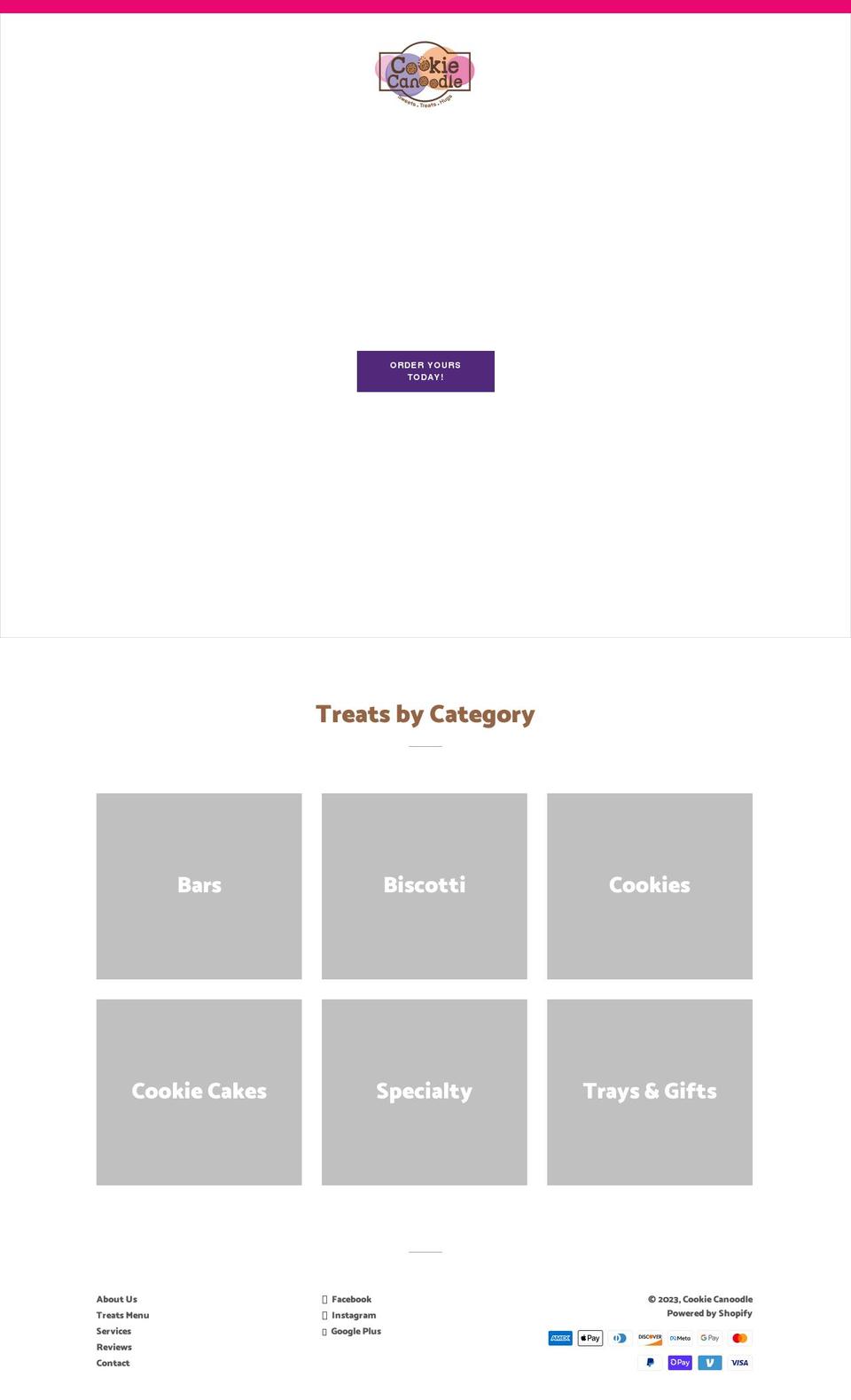 cookiecanoodle.com shopify website screenshot