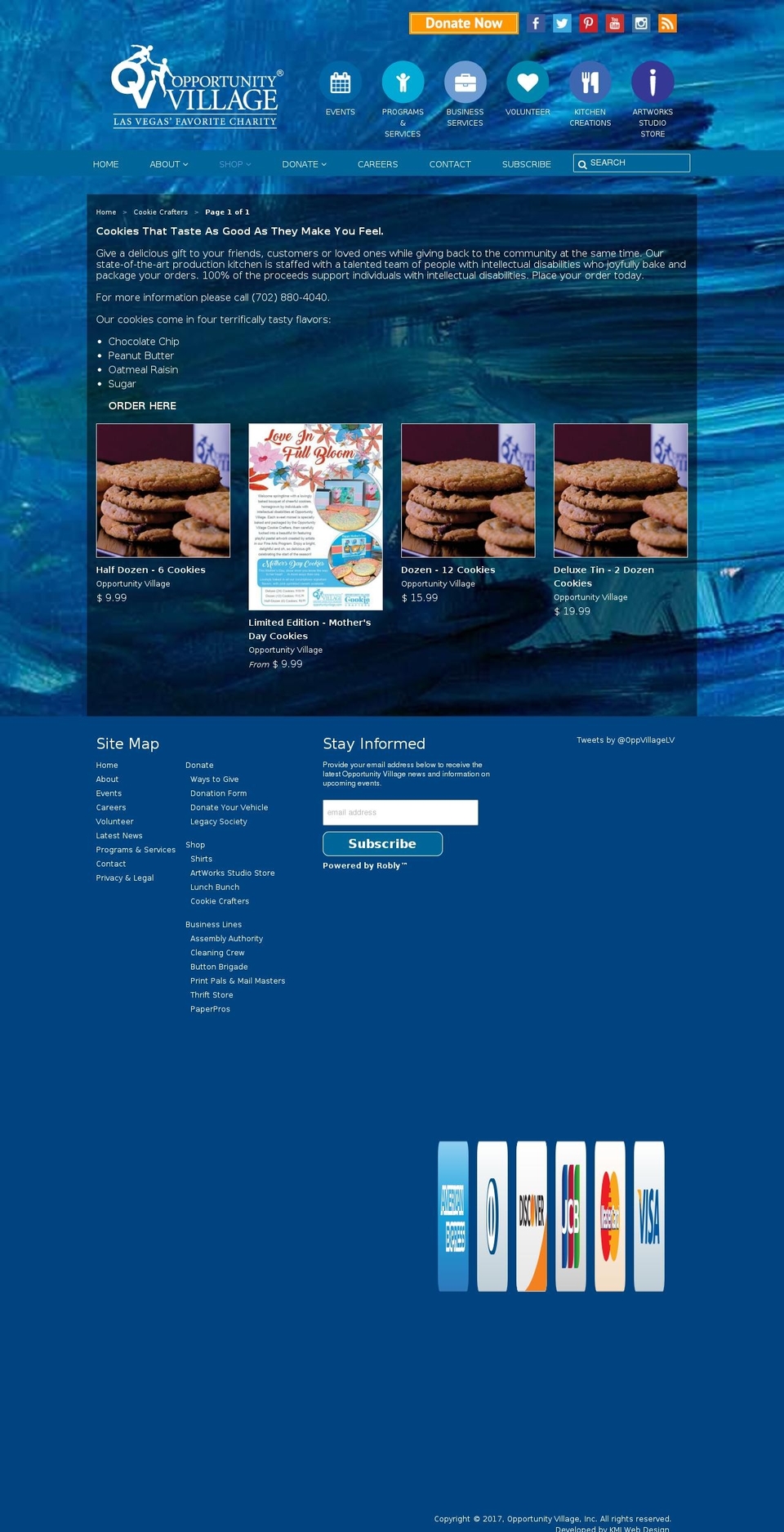 cookiecrafterslv.com shopify website screenshot