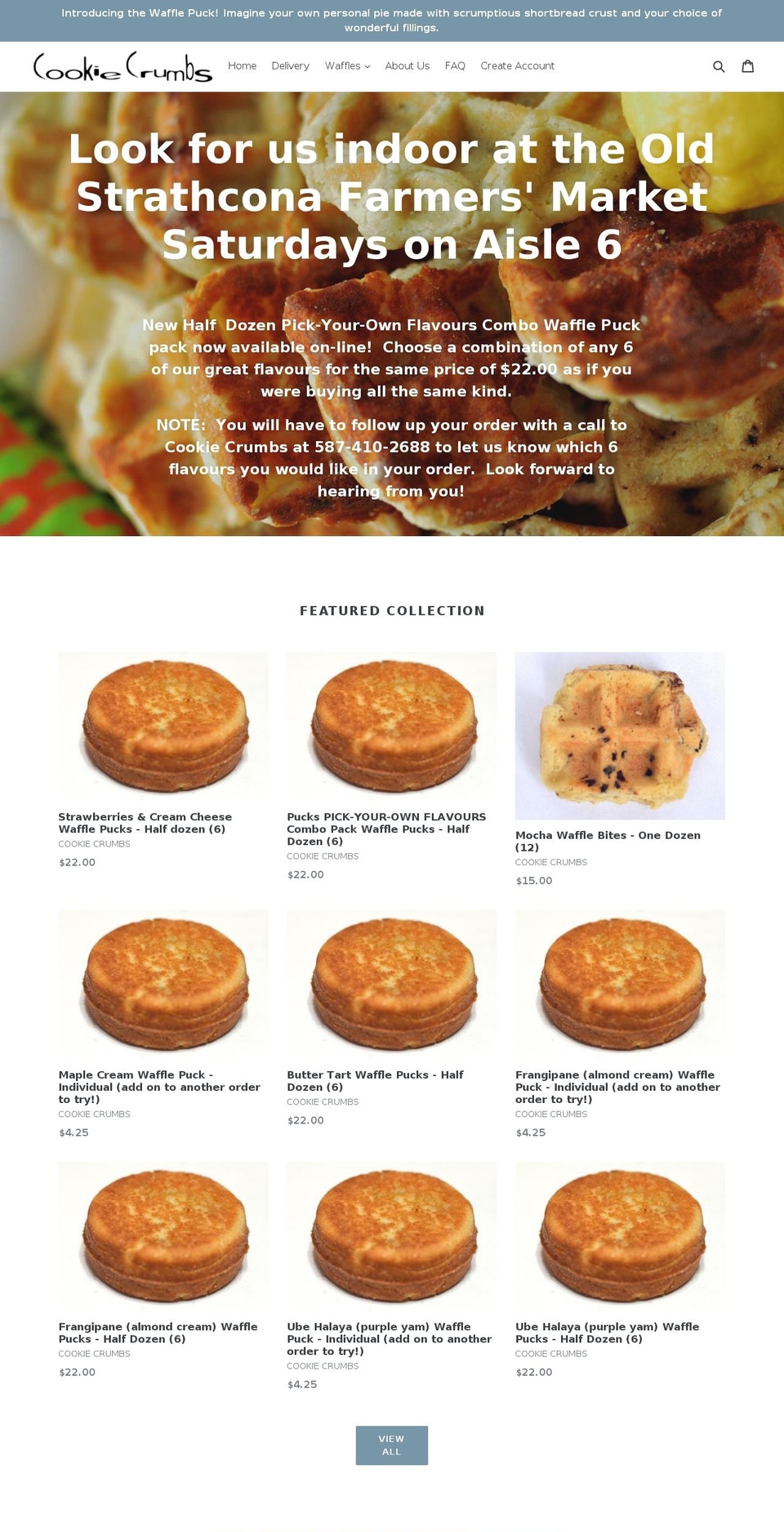 cookiecrumbs.ca shopify website screenshot