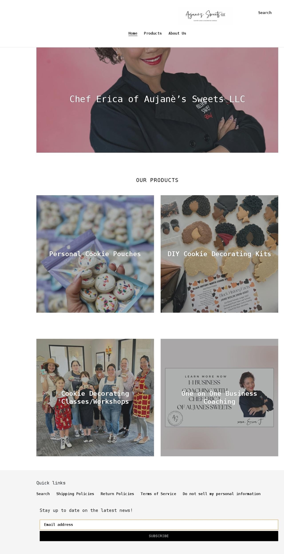 cookiedecoratingclasses.com shopify website screenshot