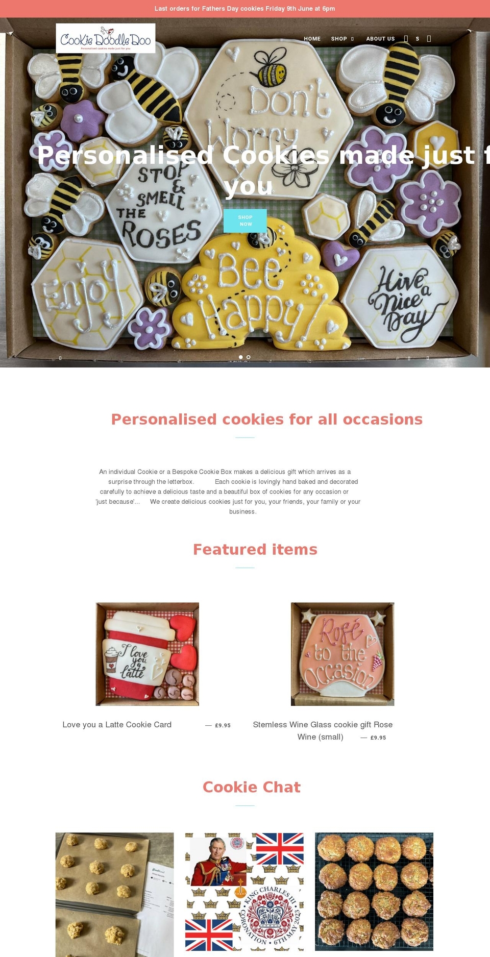 cookiedoodledoo.co.uk shopify website screenshot