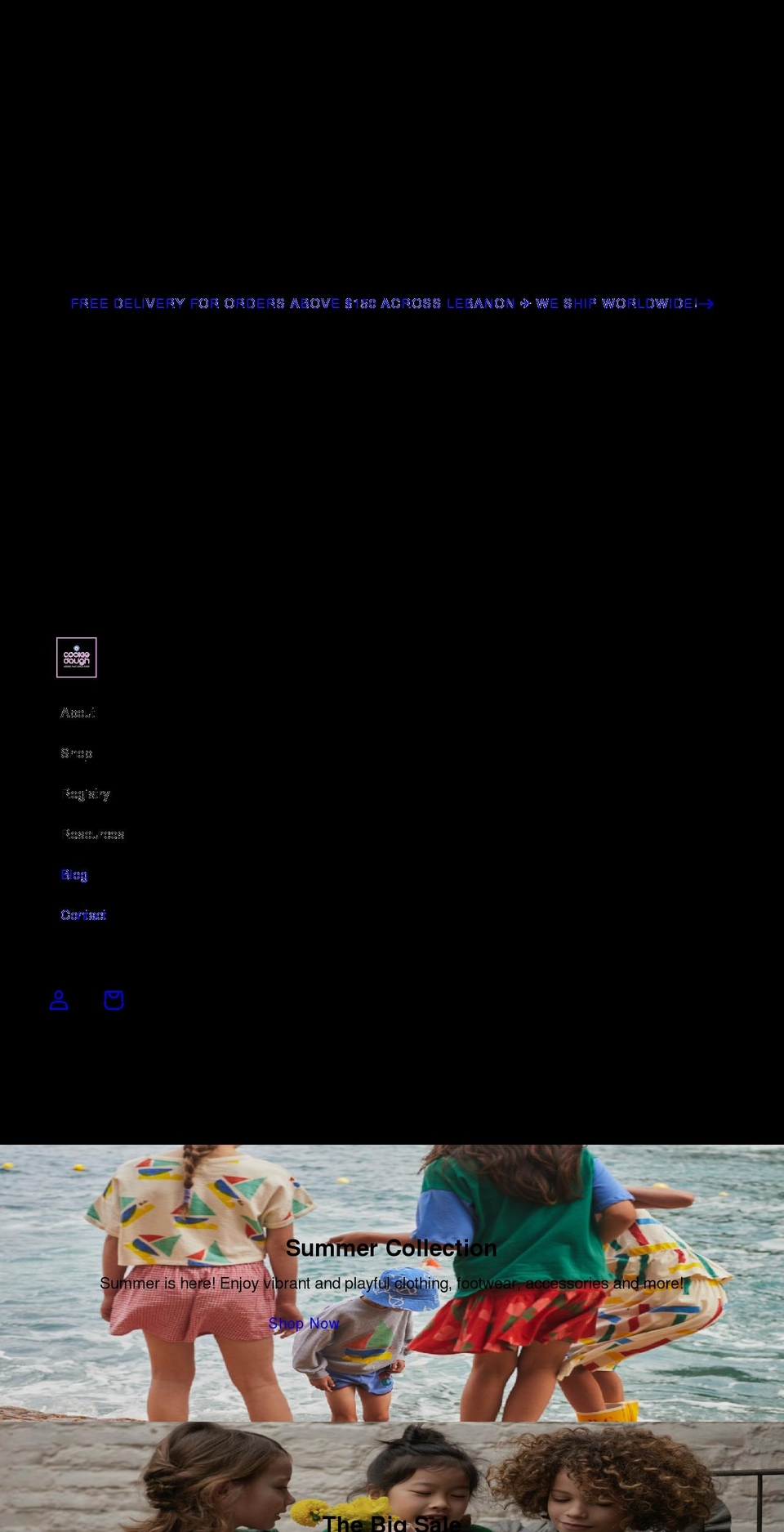 cookiedoughboutique.com shopify website screenshot