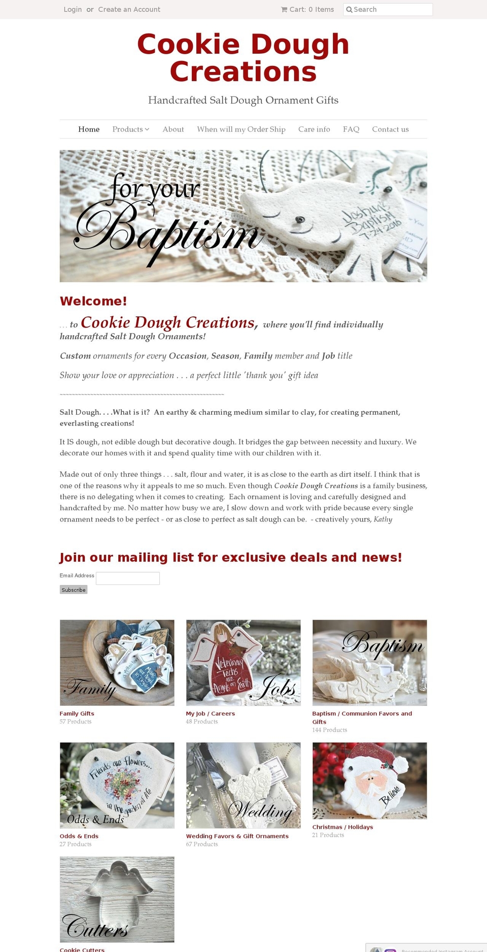 cookiedoughcreations.net shopify website screenshot