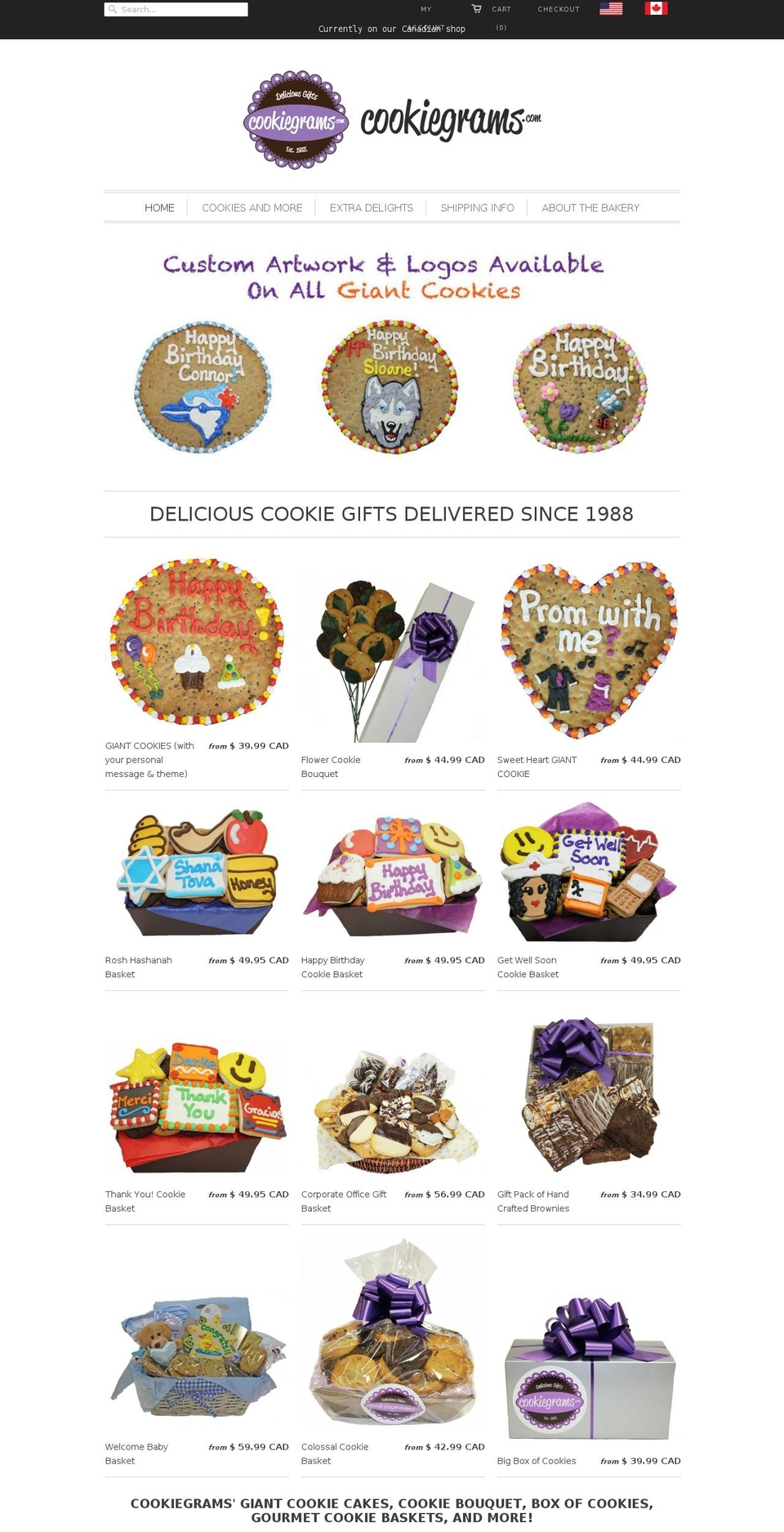 Copy of Responsive - Feb. 4 Shopify theme site example cookiegrams.net