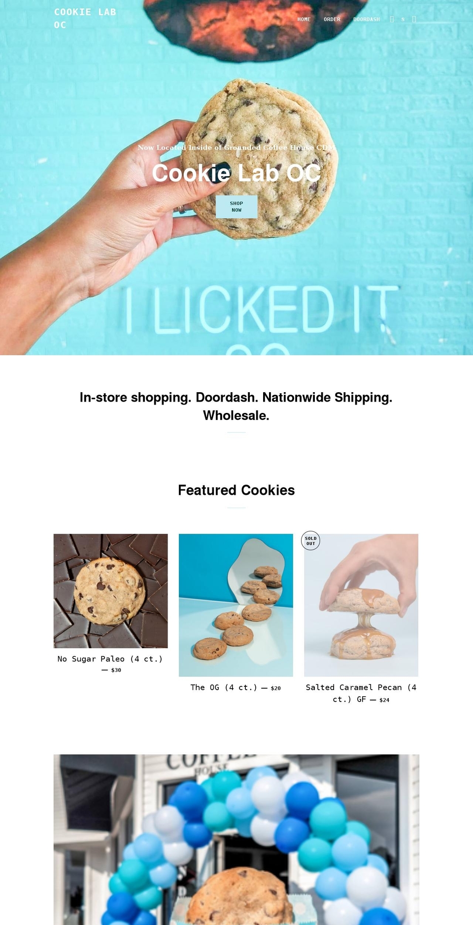 cookielaboc.com shopify website screenshot