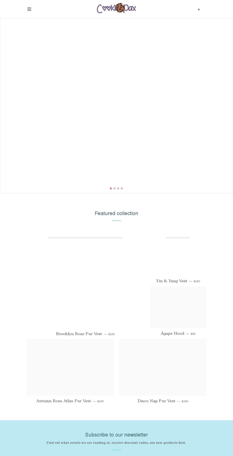 cookiepax.com shopify website screenshot