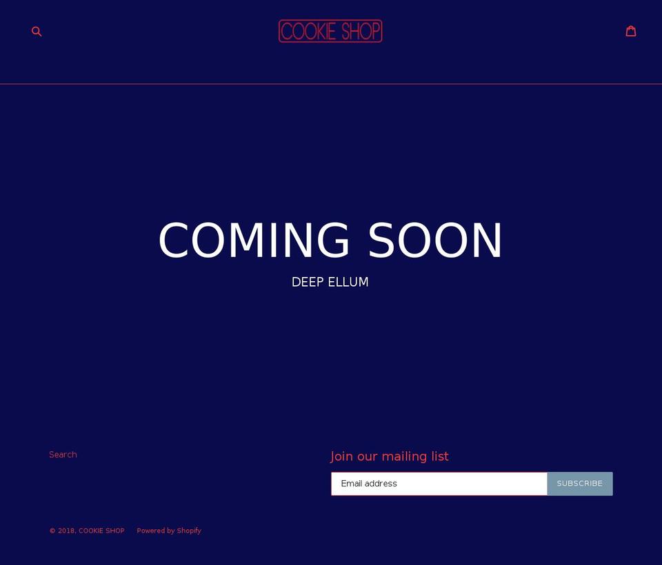 cookieshop.com — Shopify storefront screenshot