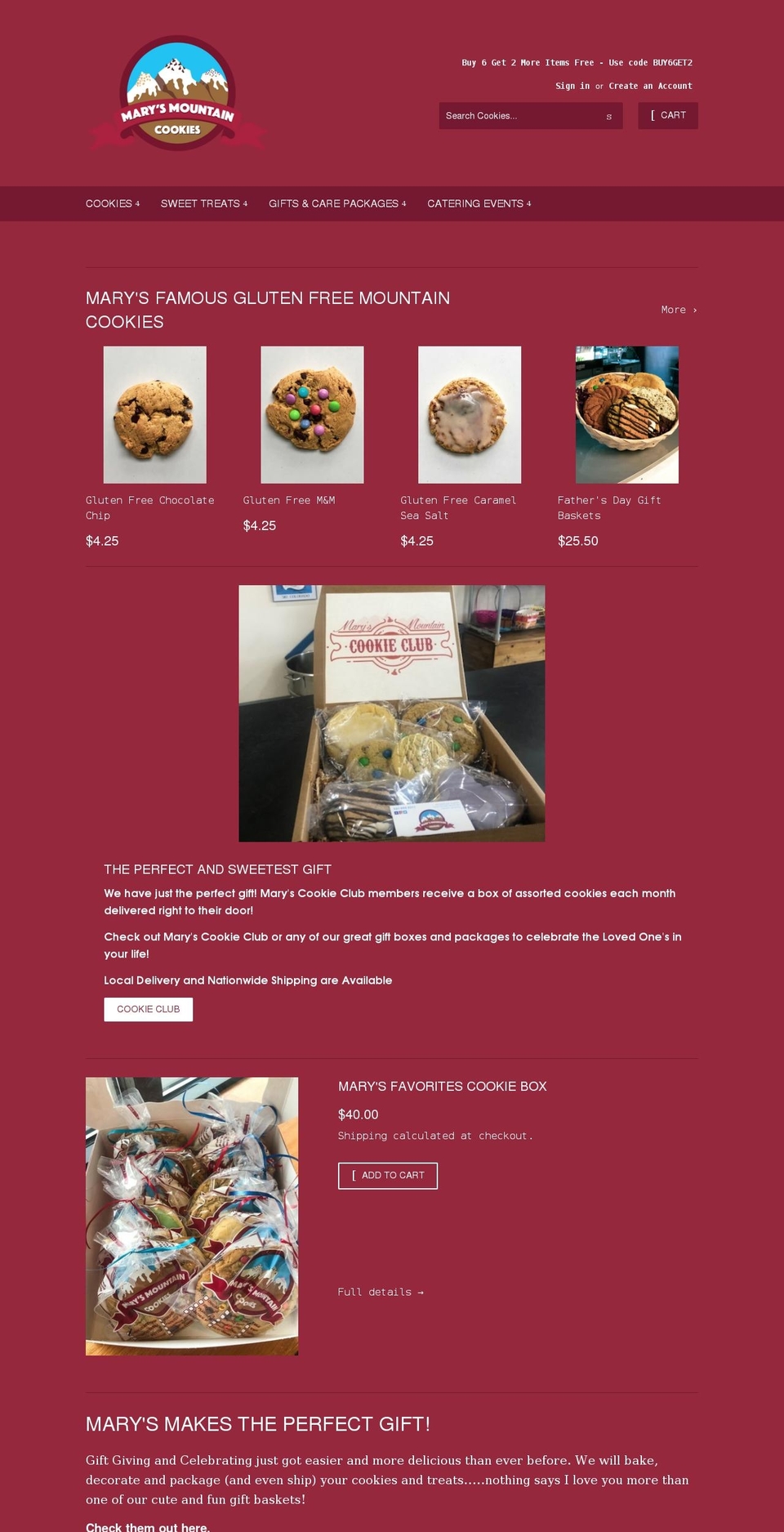 cookiesomaha.com shopify website screenshot