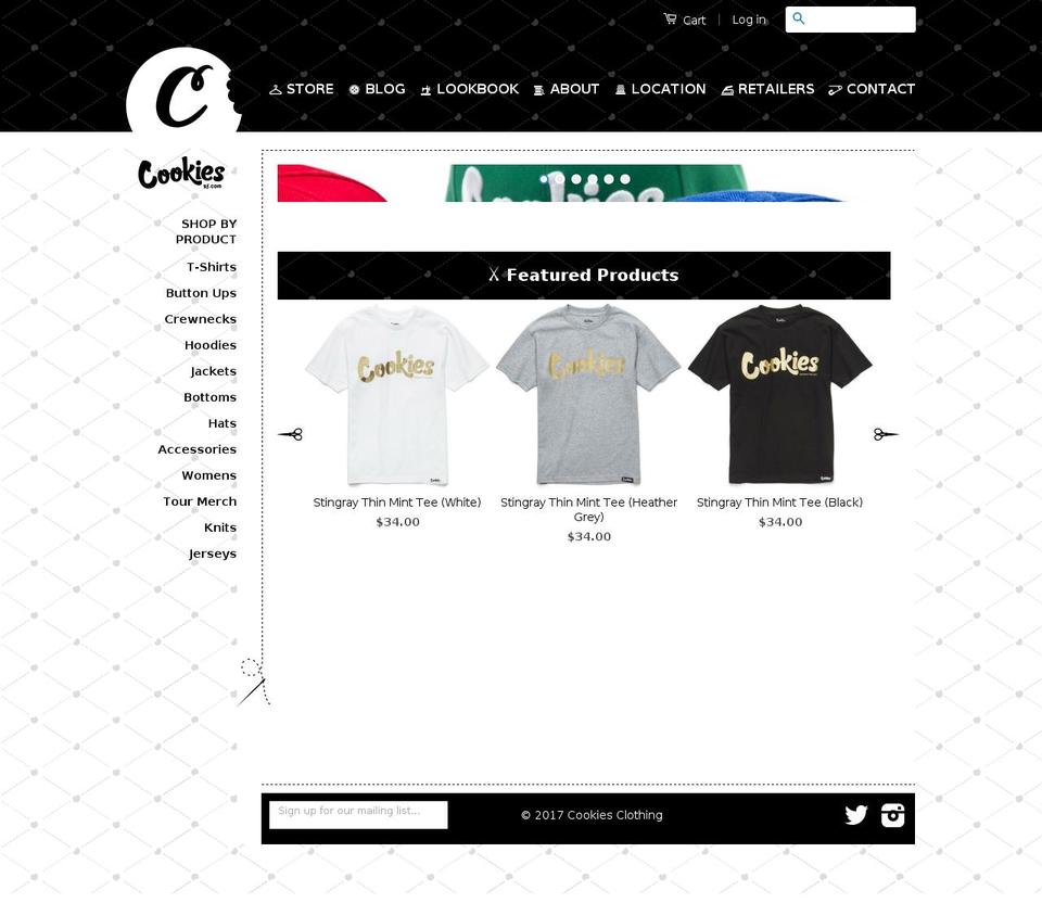 Impulse Shopify theme site example cookiessf.com