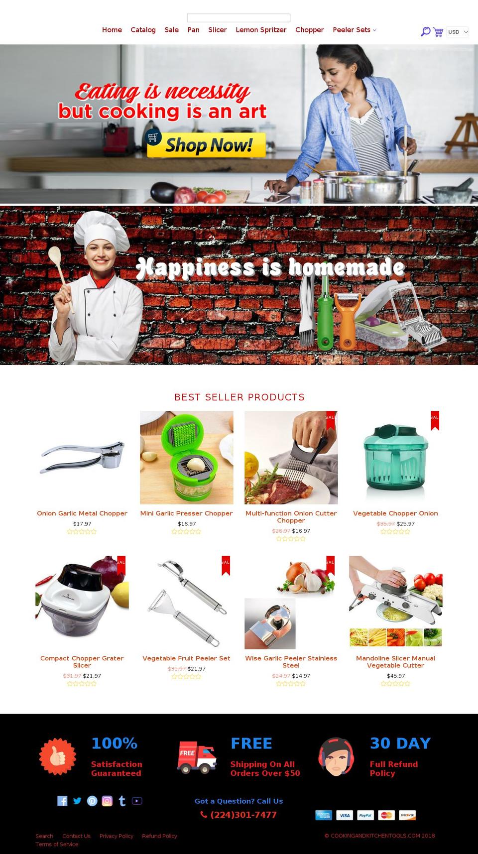 EcomClub Shopify theme site example cookingandkitchentools.com