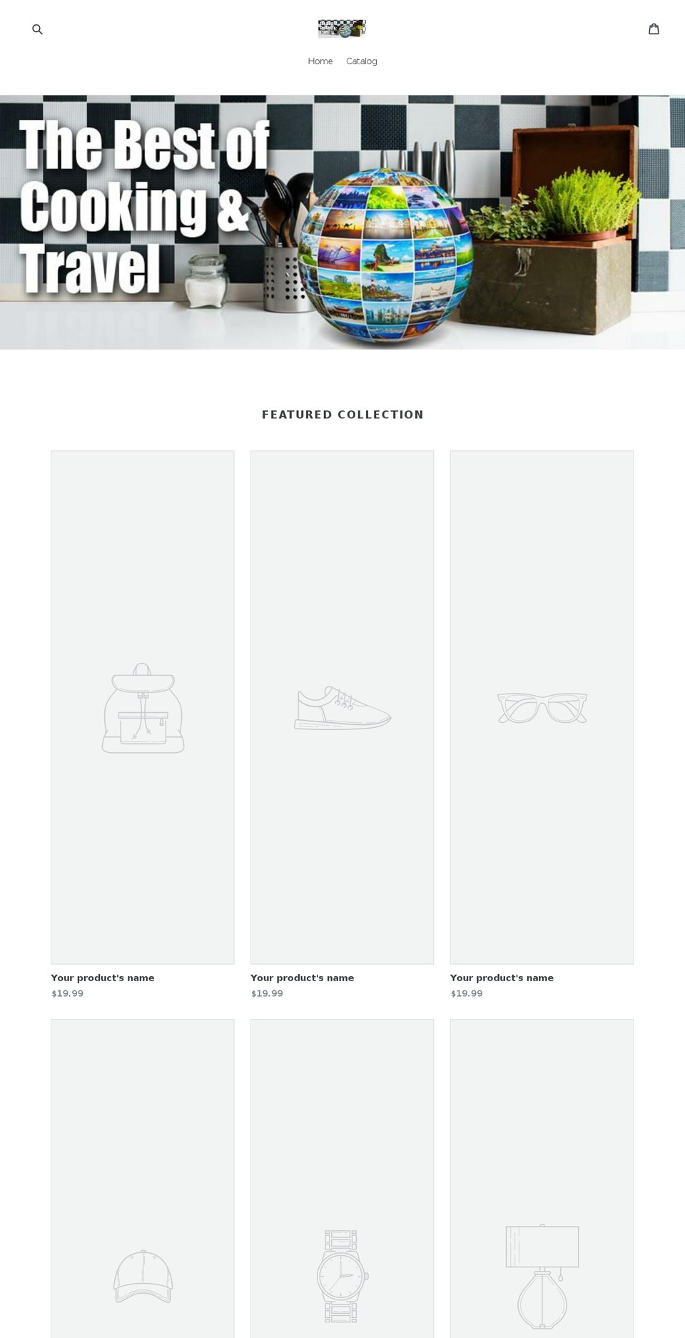 cookingandtraveldeals.com — Shopify storefront screenshot