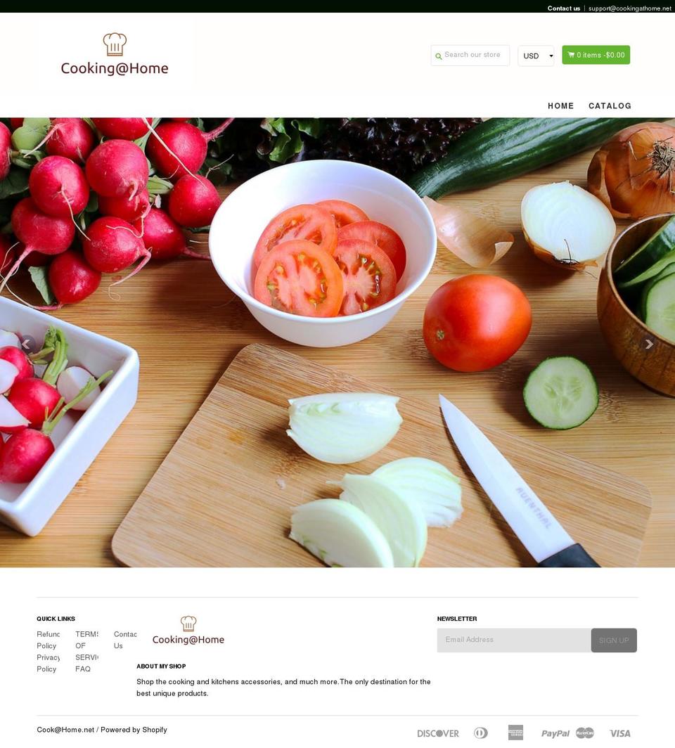 ecom-power-pro-bonus-theme Shopify theme site example cookingathome.net