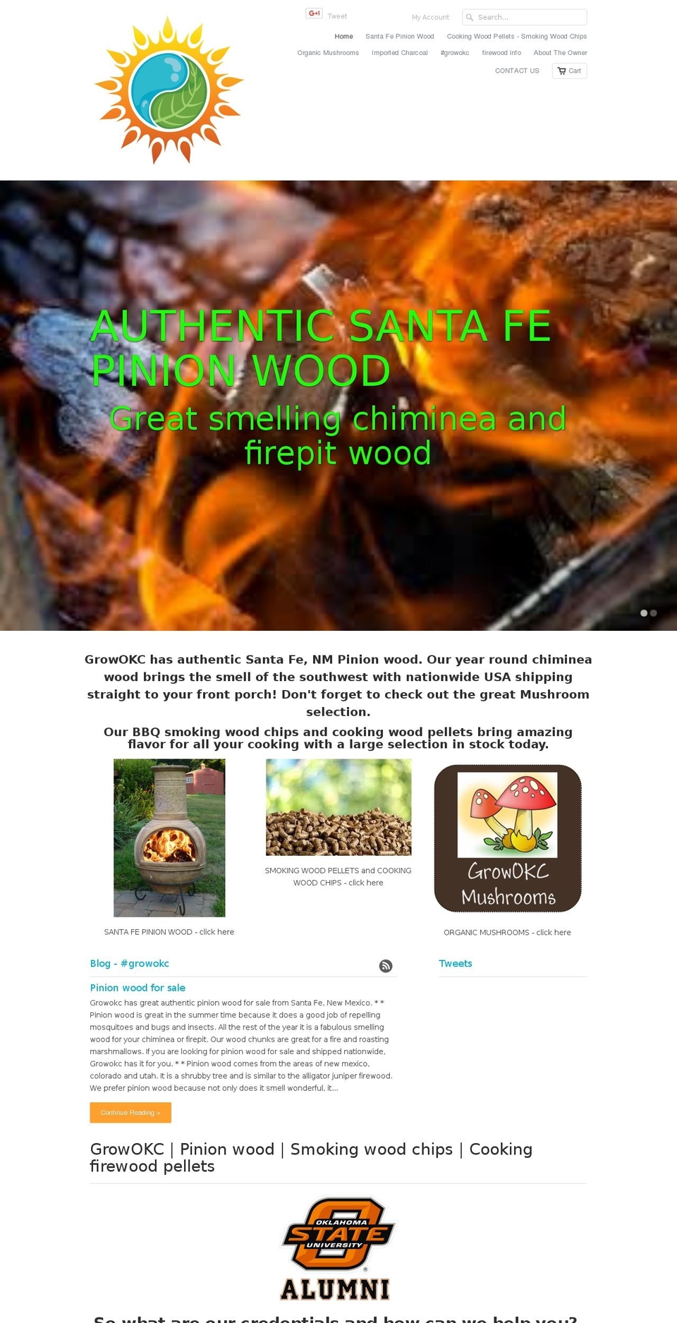 cookingfirewood.com shopify website screenshot