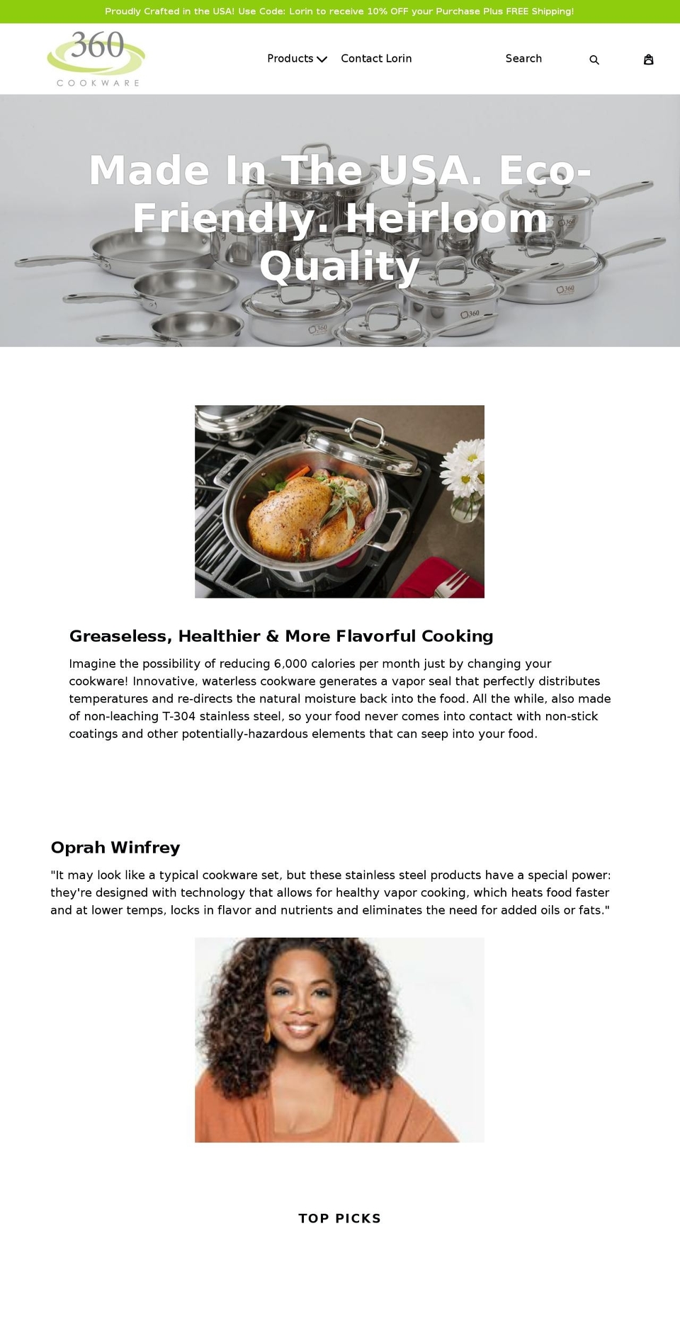 cookingwithsteel.com — Shopify storefront screenshot