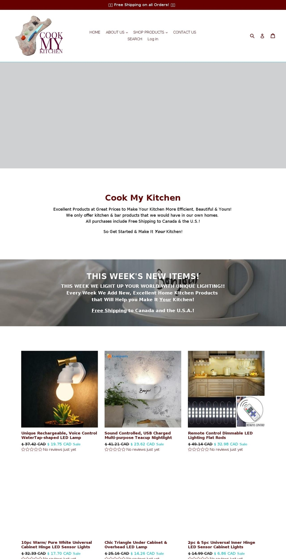 cookmykitchen.com — Shopify storefront screenshot