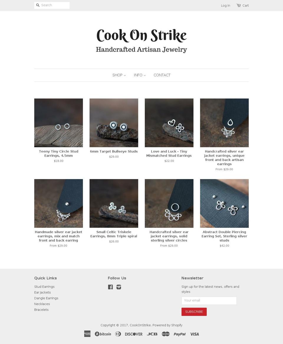 cookonstrike.com shopify website screenshot