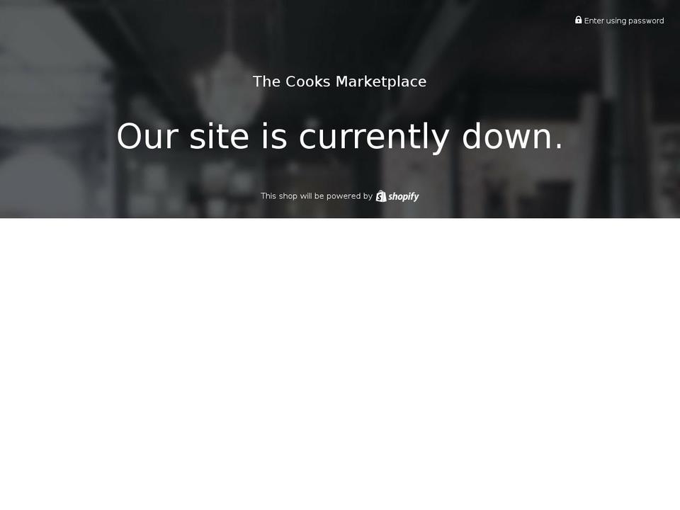 cooks-marketplace.org shopify website screenshot