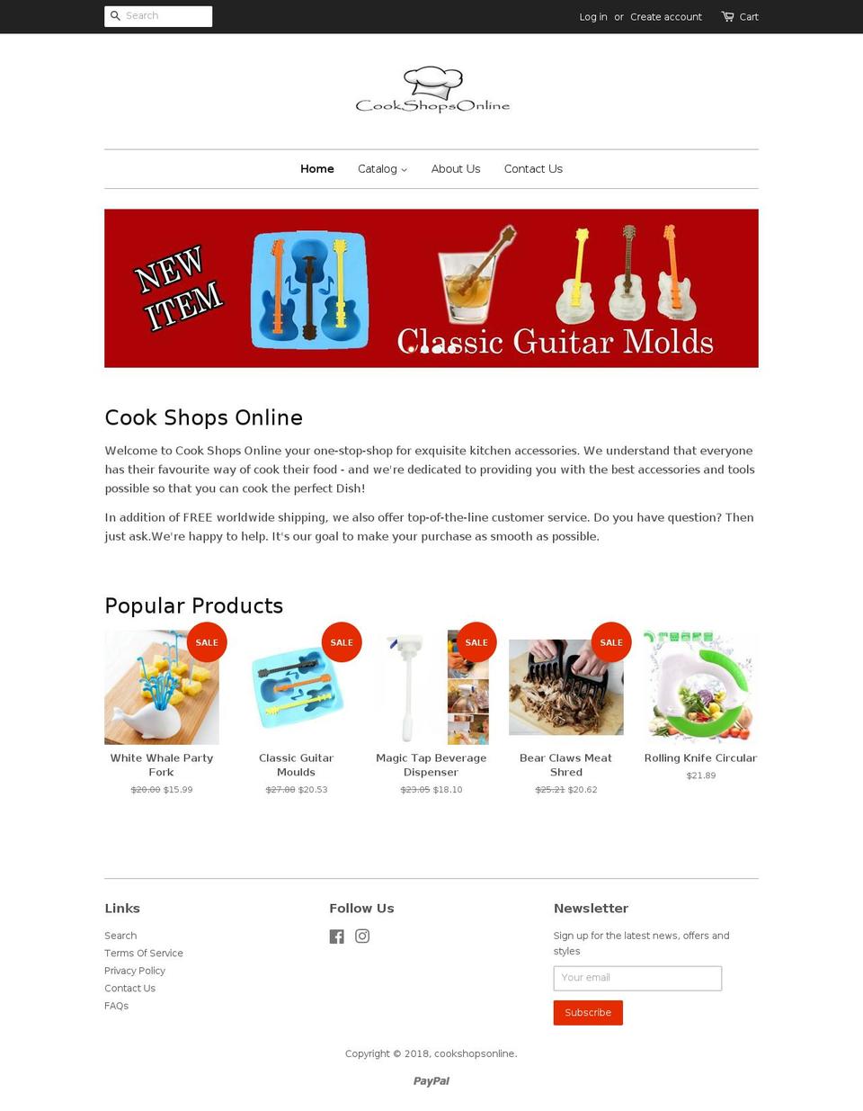 cookshopsonline.com — Shopify storefront screenshot
