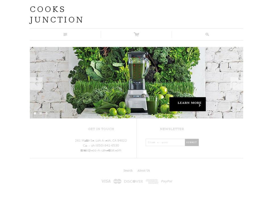 cooksjunction.com shopify website screenshot