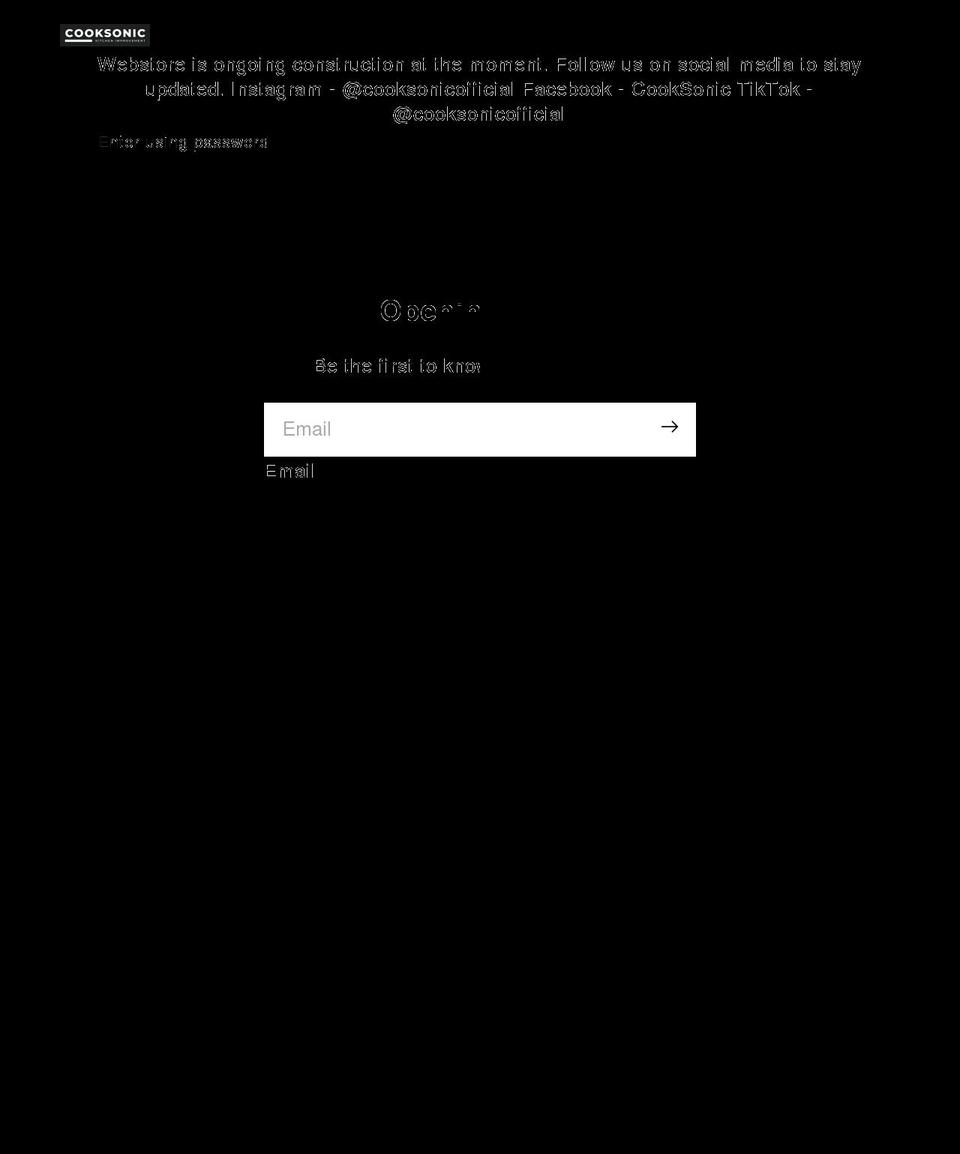 cooksonic.com shopify website screenshot