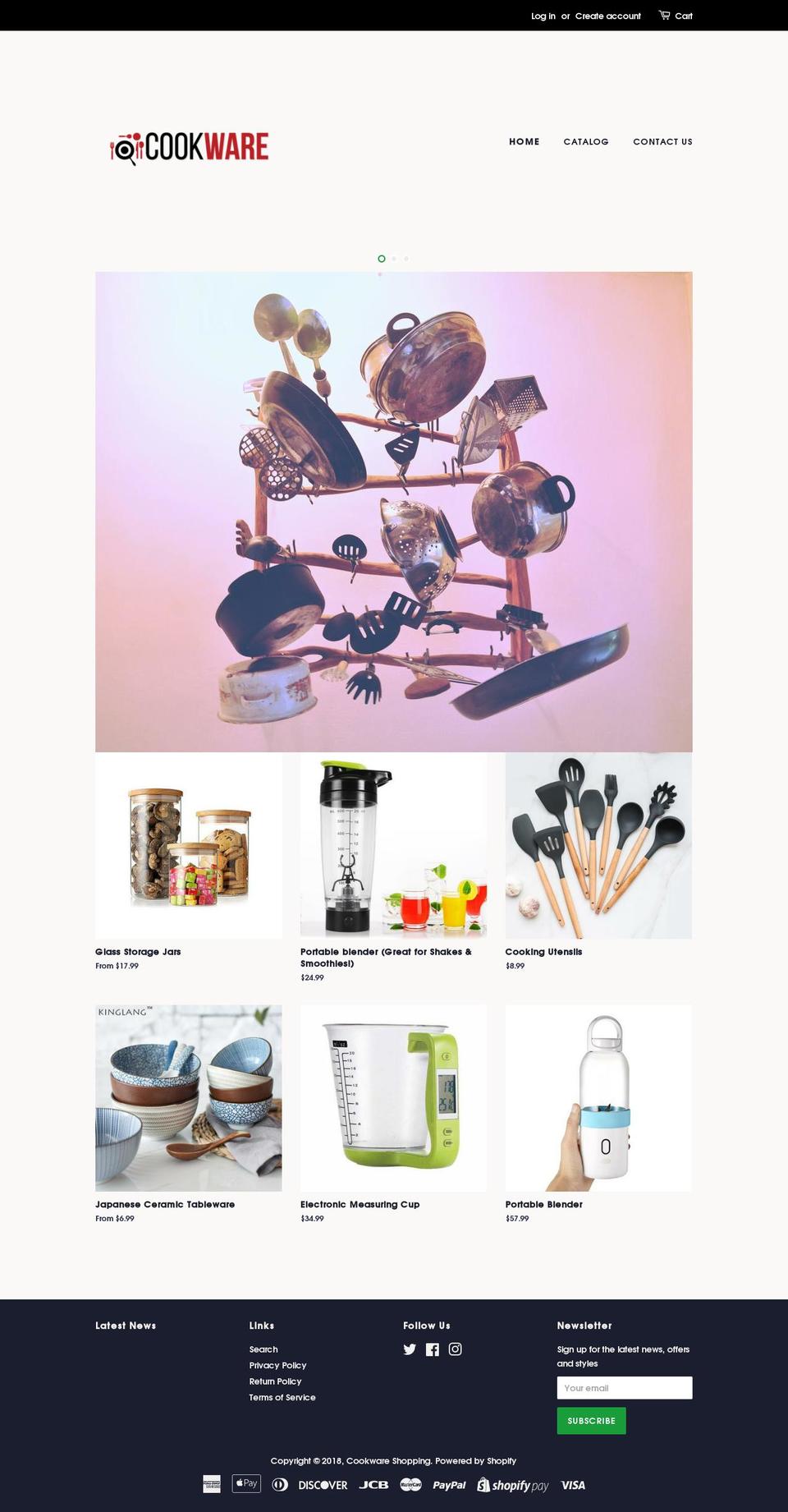 cookwarespot.com — Shopify storefront screenshot