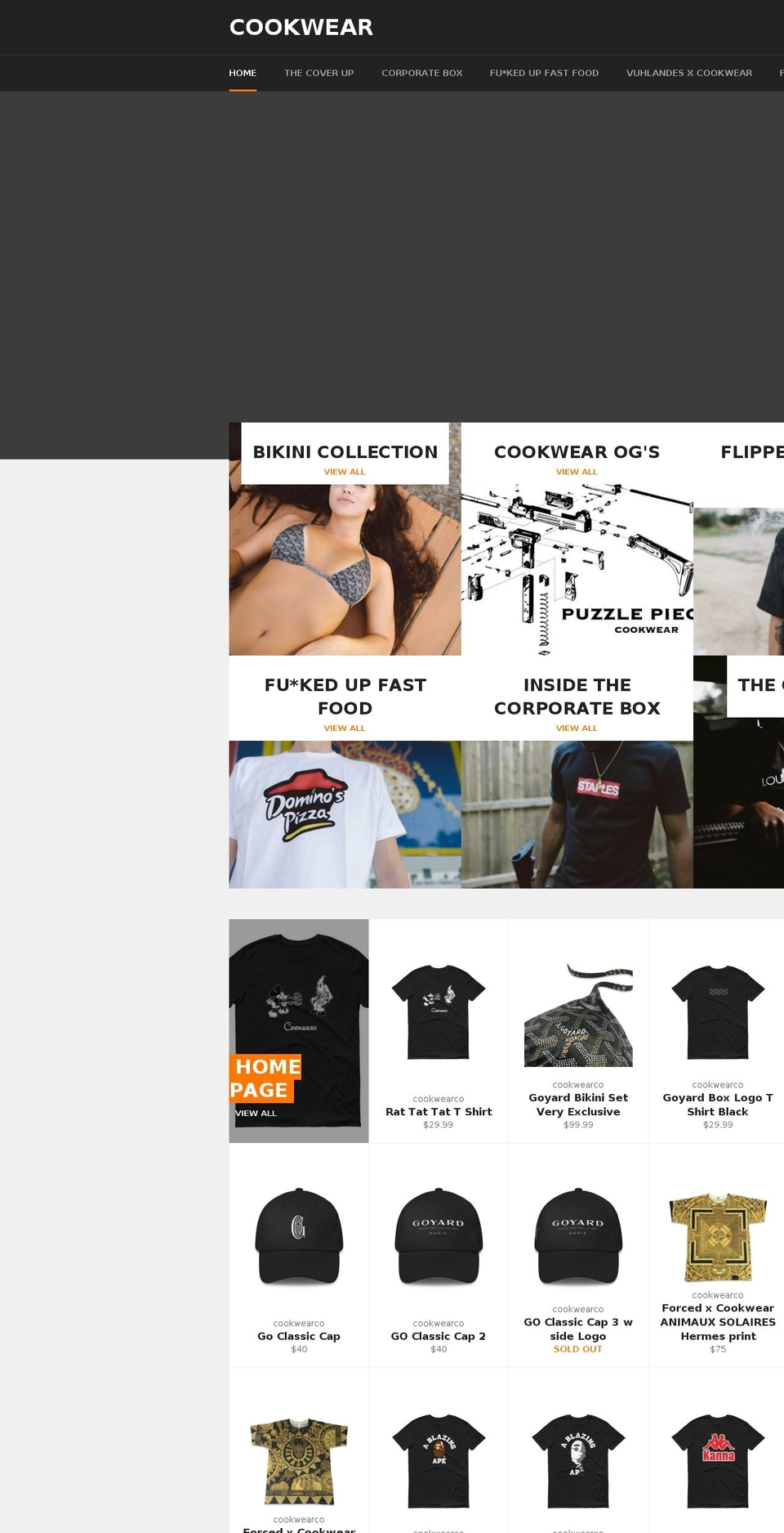 cookwearco.com — Shopify storefront screenshot